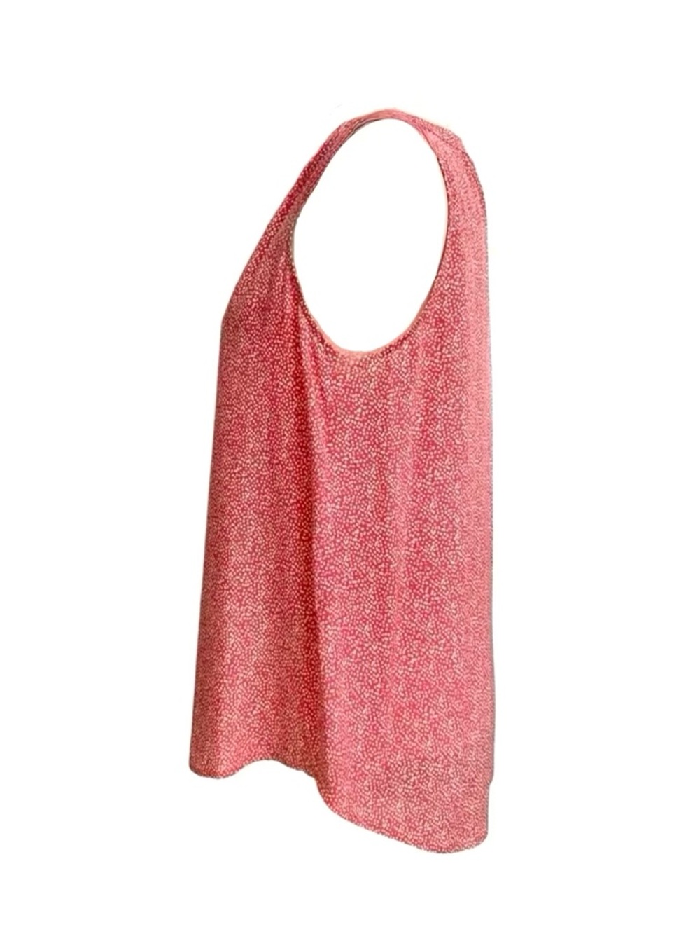 Joie Sleeveless Silk V-neck Blouse in Modern Geo Dot Print - Picture 4 of 11